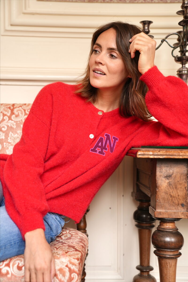 GILET GAELLE ROUGE – Image 2