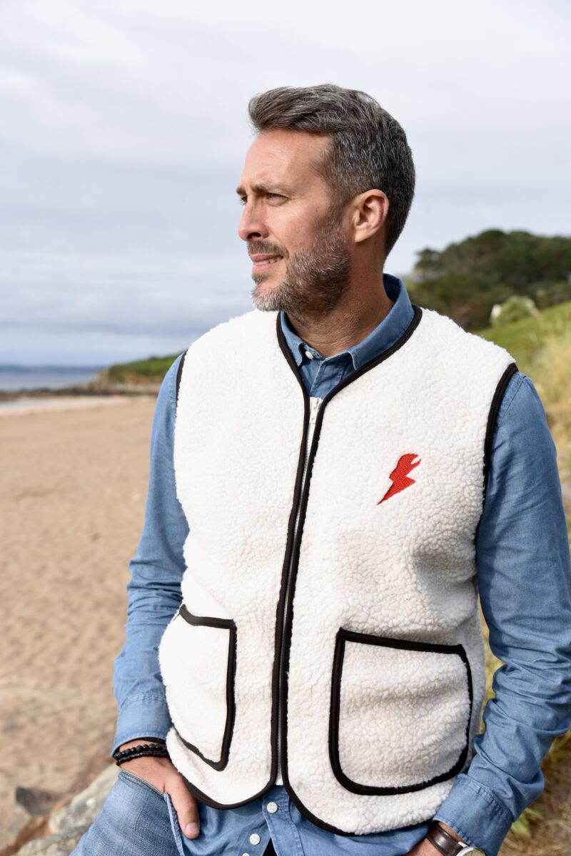 GILET SANS MANCHES GASTON ECRU