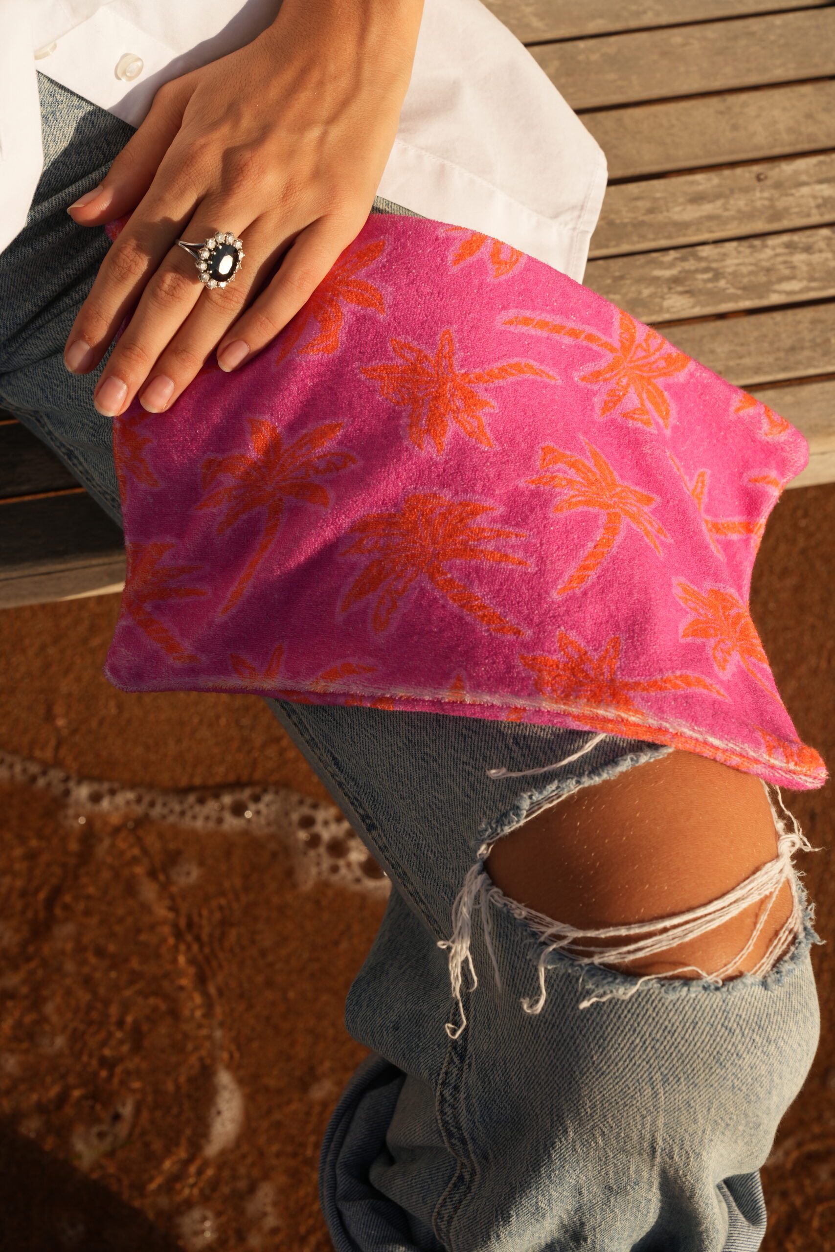 POCHETTE PIA EPONGE PALMIER